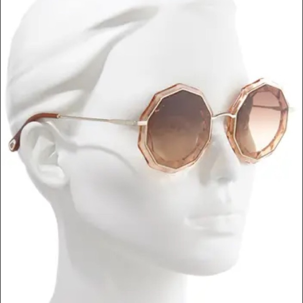 Authentic Chloe CAITE ROUND SUNGLASSES - Picture 8 of 8